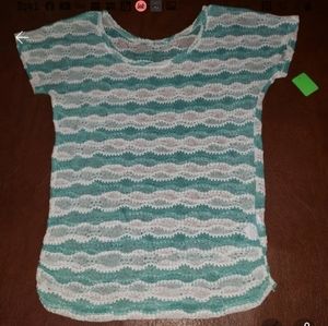 Maurice's striped shirt top medium 8/10